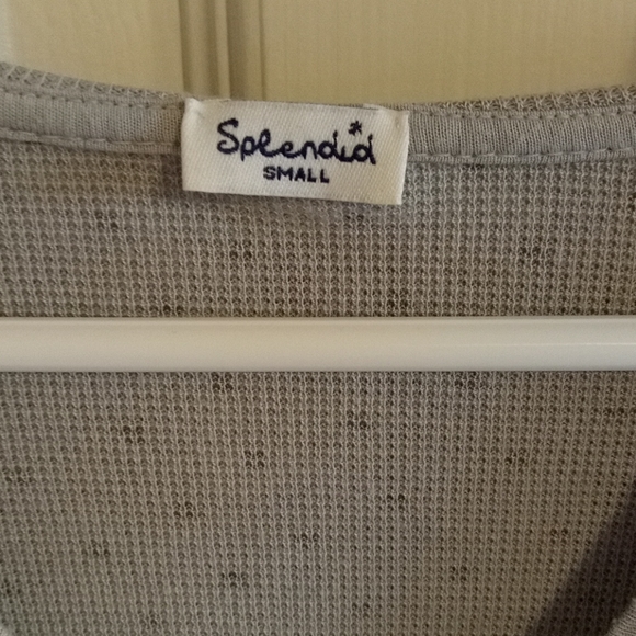 Splendid Polka Dot Hoodie Tee T-shirt - Picture 3 of 10